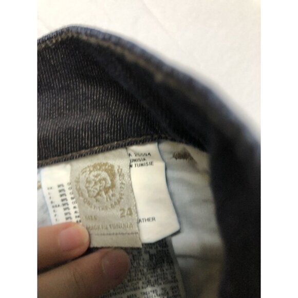 Diesel Industry Getlegg Woman 24X32 Blue Denim Jeans Stretch Slim Tapered - Picture 6 of 8